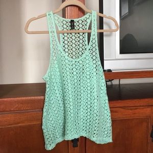 Women’s Mint Green Crochet Tank | PacSun Nollie